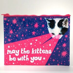 May The Kittens Be With You Zipper Pouch by Blue Q Cat Lovers Gift, NWT